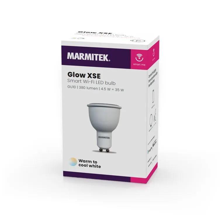 Marmitek GLOW XSE - Smart Wi-Fi LED bulb - GU10 | 380 lumen | 4.5 W = 35 W Wit