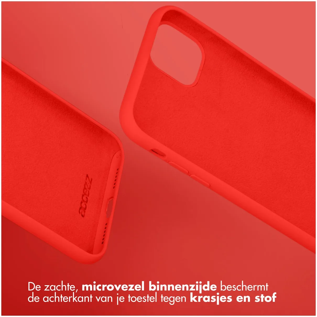 Accezz Liquid Silicone Backcover Samsung Galaxy Z Fold 5 Rood