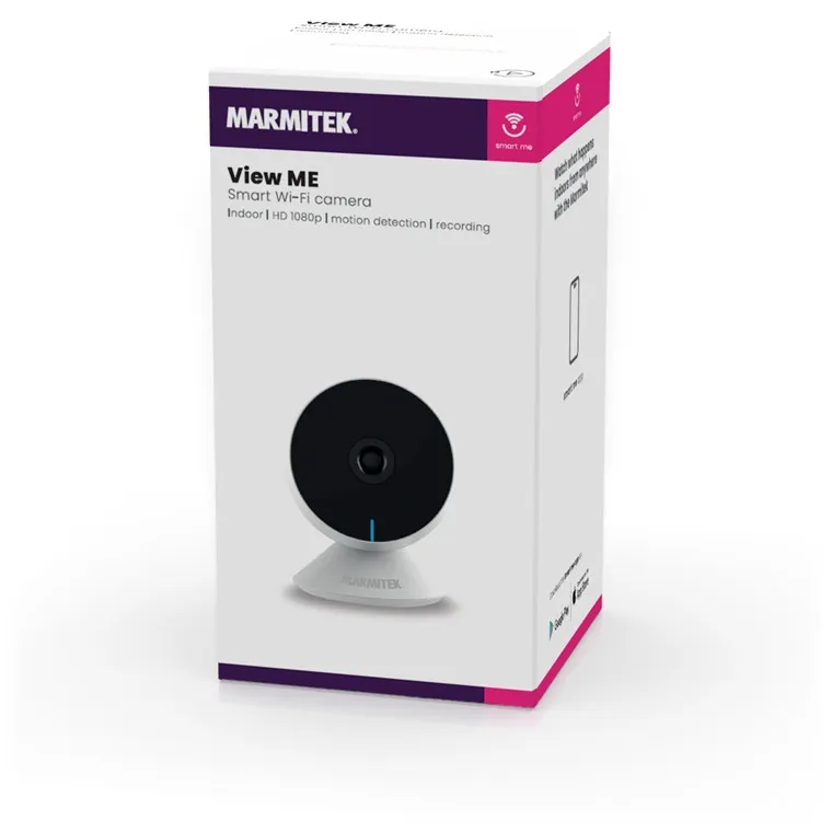 Marmitek VIEW ME - Smart Wi-Fi camera - indoor | HD 1080p | motion detection | recording Wit