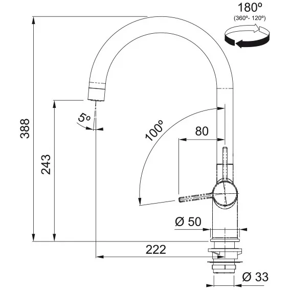 Franke Maris Twist RVS 4L