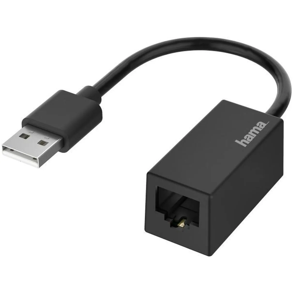 Hama Netwerk-adapter, USB-stekker - LAN/Ethernet-aansluiting, Fast-ethernet