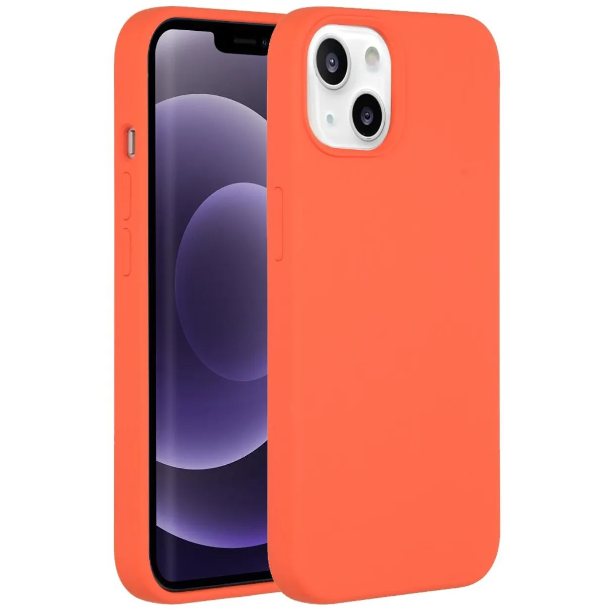 Accezz Liquid Silicone voor Apple iPhone 13 Oranje