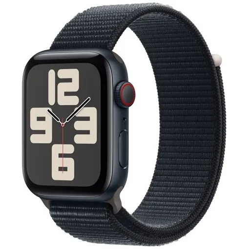 Apple Watch SE (2022) 4G 44mm Midnight Aluminium Sport Loop Middernacht