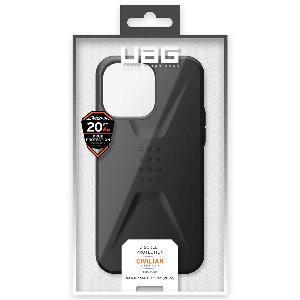 UAG Civilian Backcover MagSafe iPhone 14 Pro Max Zwart