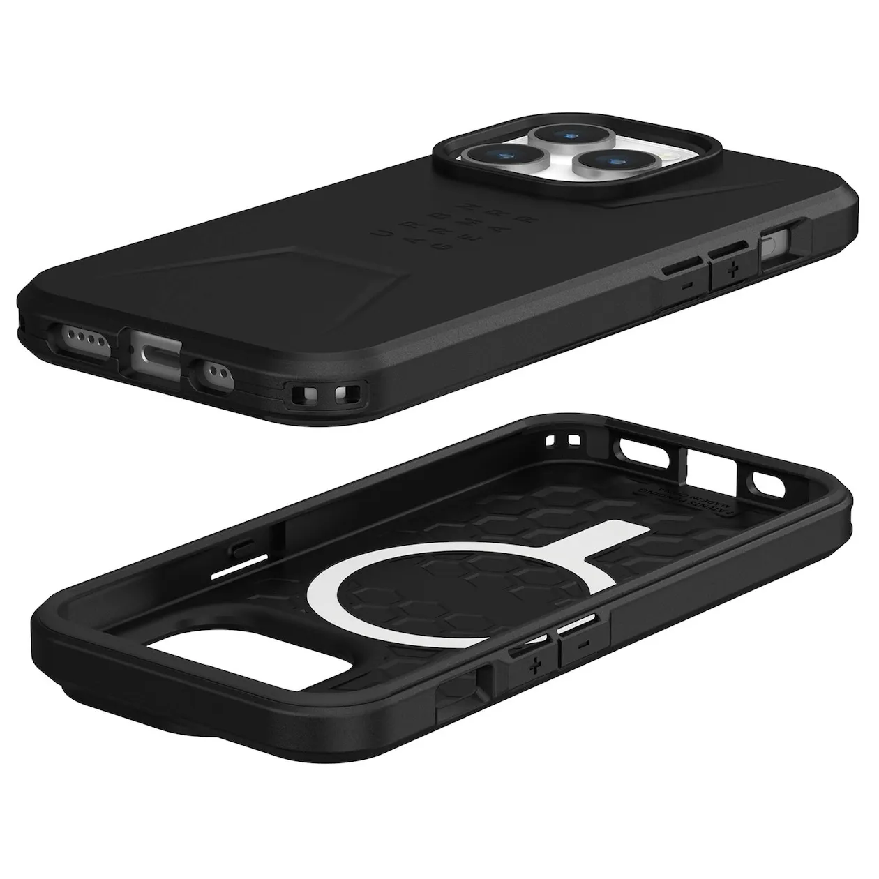 UAG Civilian Backcover MagSafe iPhone 15 Pro Zwart