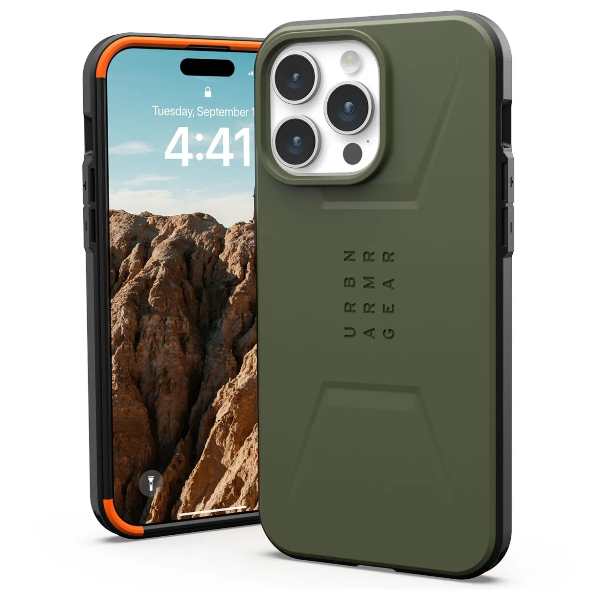 UAG Civilian Backcover MagSafe iPhone 15 Pro Max Groen