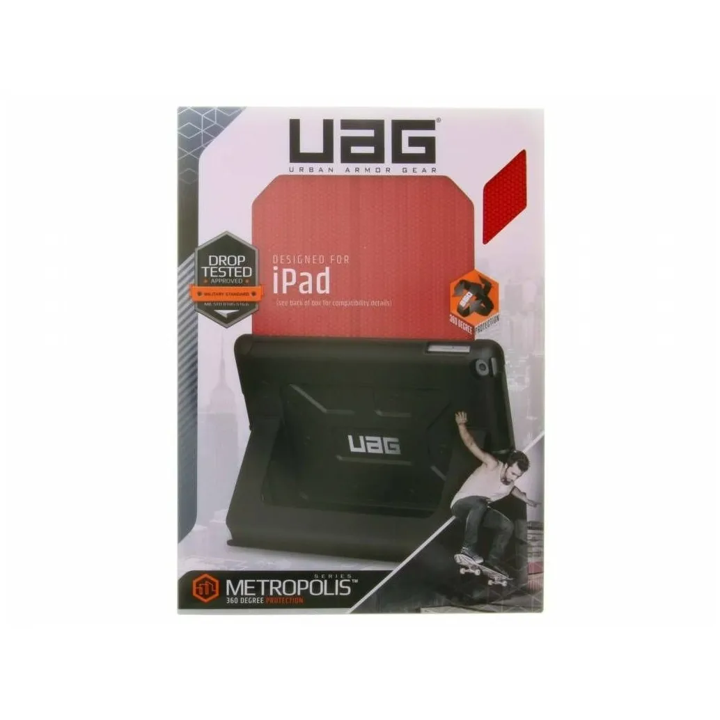 UAG Metropolis Bookcase iPad 6 (2018) 10.2 inch / iPad 5 (2017) 10.2 inch Rood