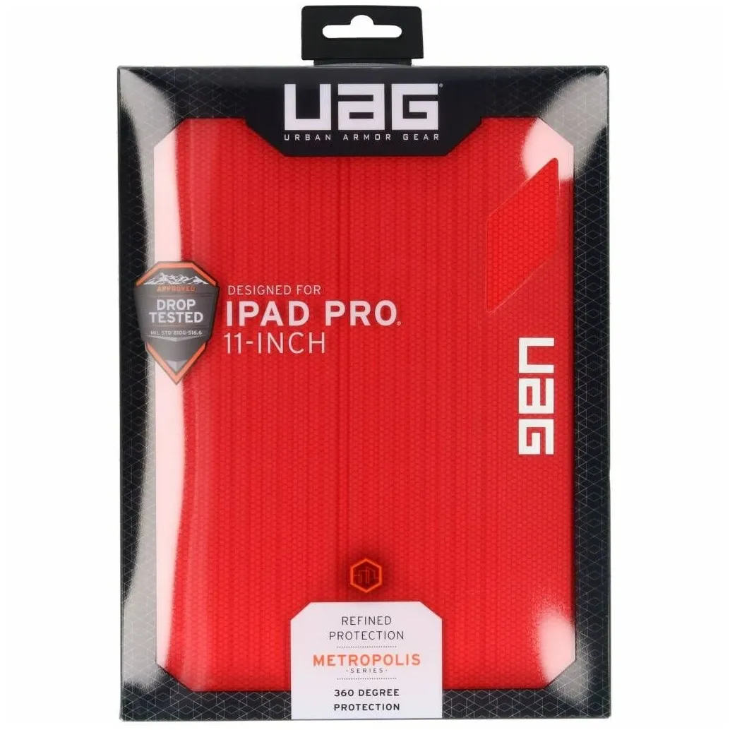 UAG Metropolis Bookcase iPad Pro 11 (2018) Rood