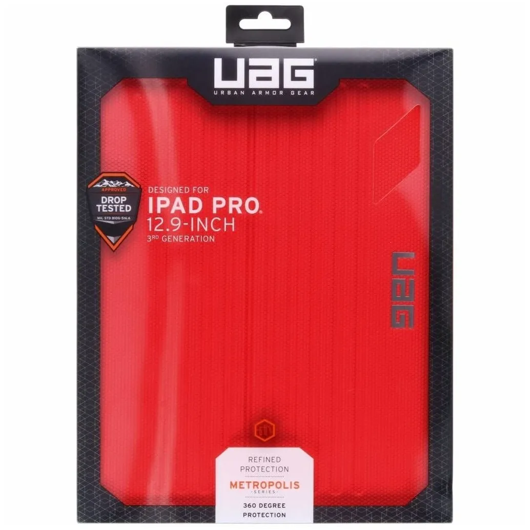 UAG Metropolis Bookcase iPad Pro 12.9 (2018) Rood