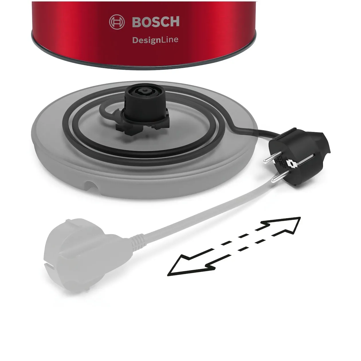 Bosch TWK3P424 Rood/zwart