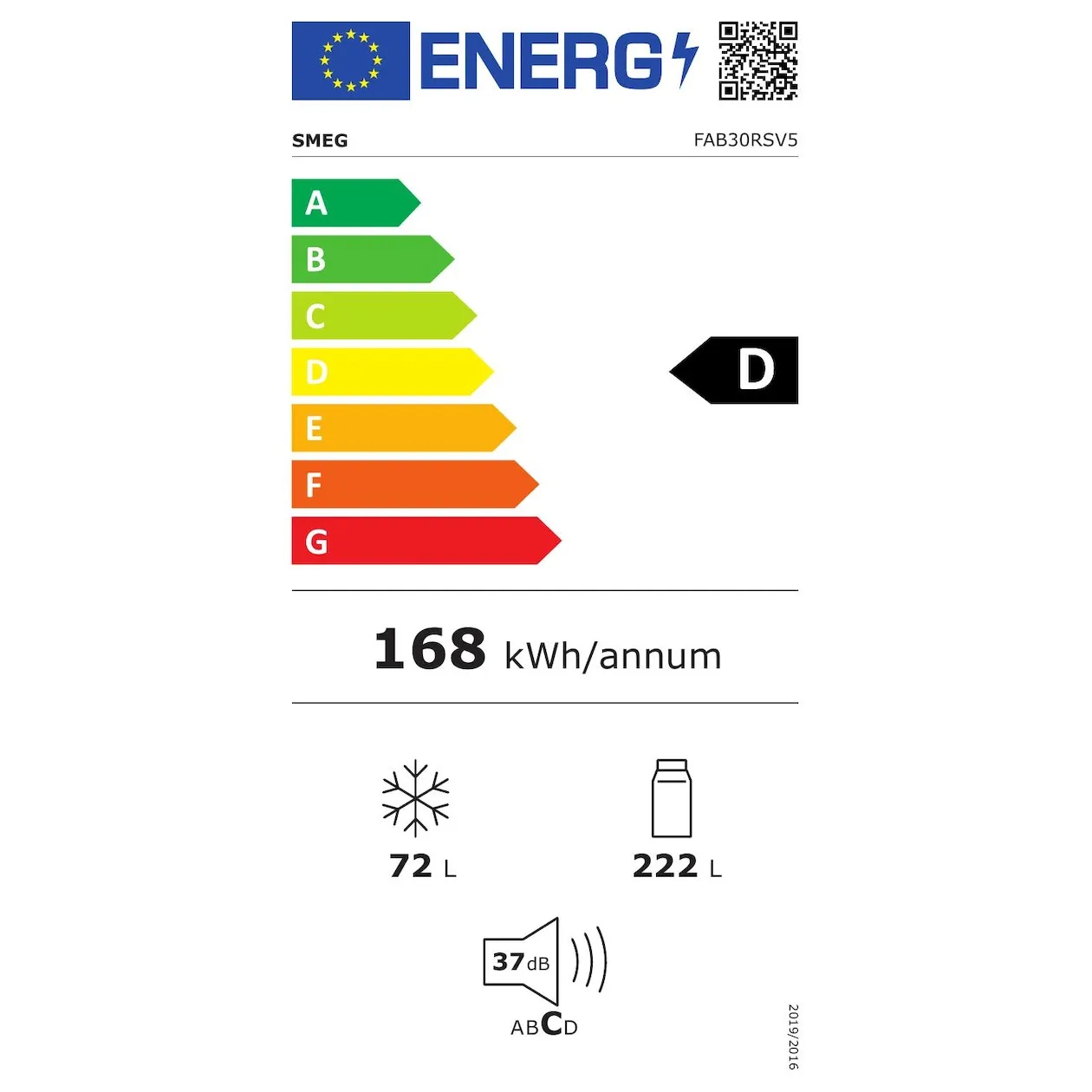 Smeg FAB30RSV5 Zilver