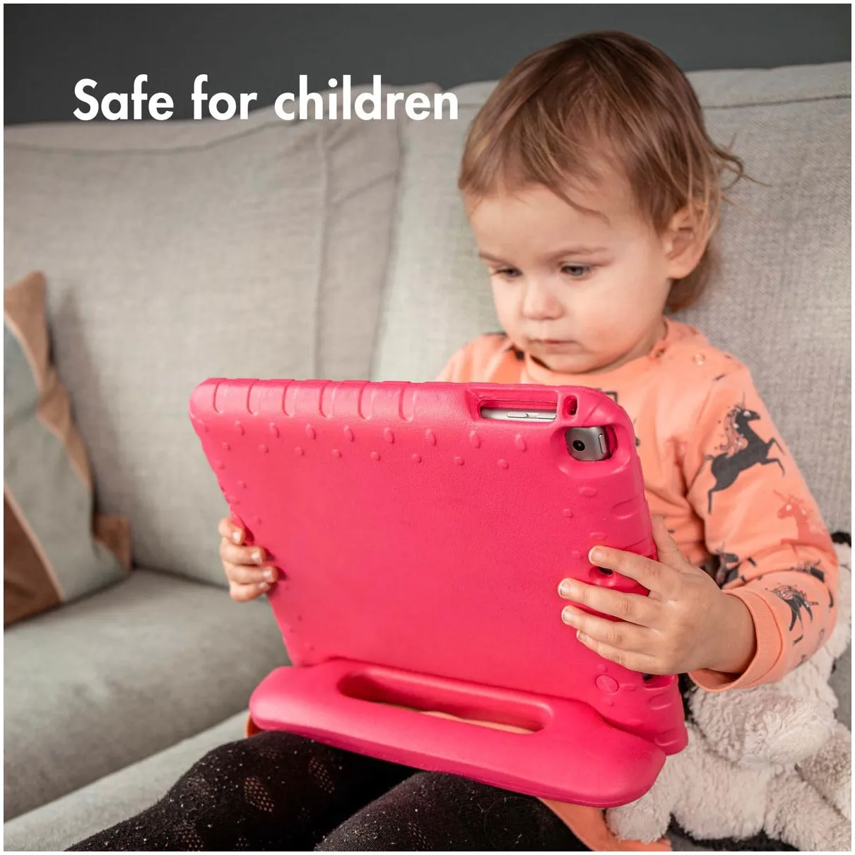 Accezz Kidsproof Backcover met handvat Samsung Galaxy Tab A9 Roze