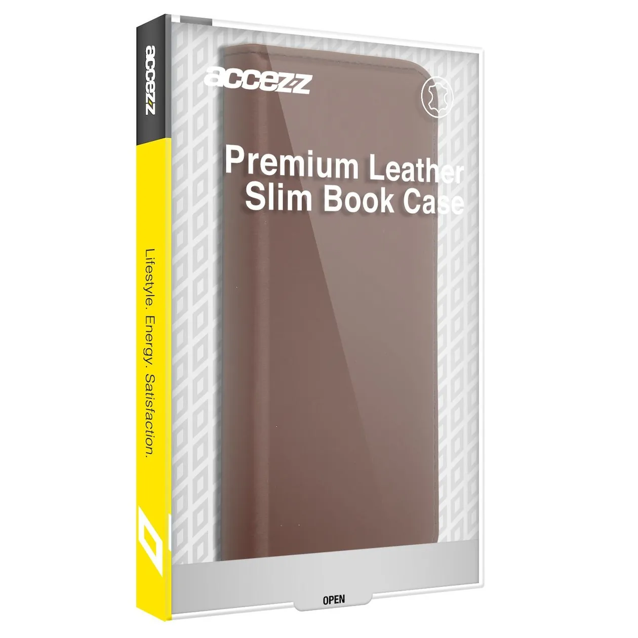 Accezz Premium Leather Slim Book Case voor Samsung Galaxy A33 Bruin