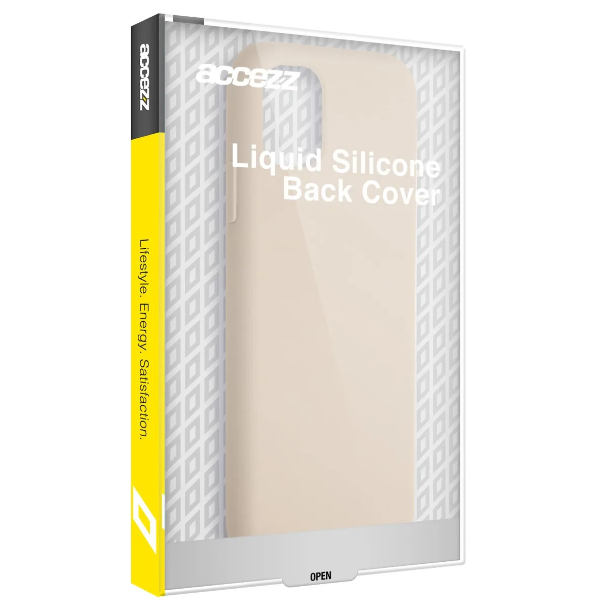 Accezz Liquid Silicone Backcover iPhone 15 Donkergrijs