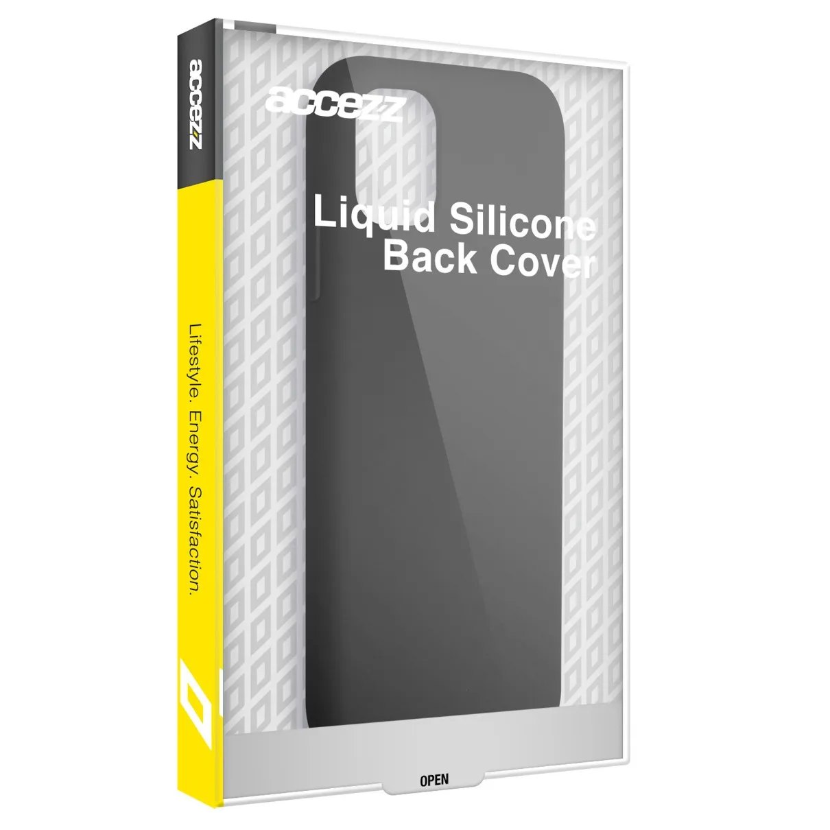 Accezz Liquid Silicone Backcover iPhone 15 Zwart