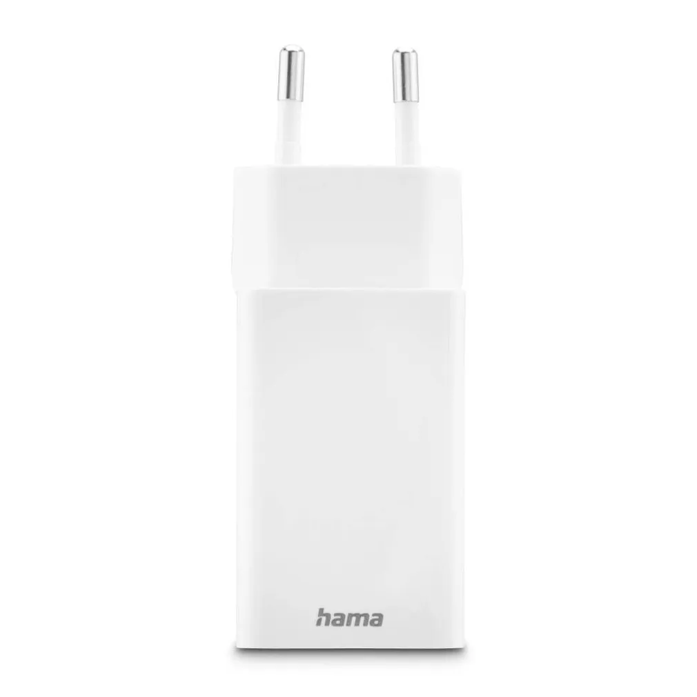 Hama Fast Charger 1x USB-C PD 1x USB-A QC Mini-Charger 45 W Wit