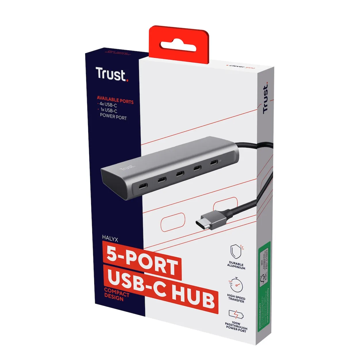 Trust HALYX 5 PORT USB-C HUB