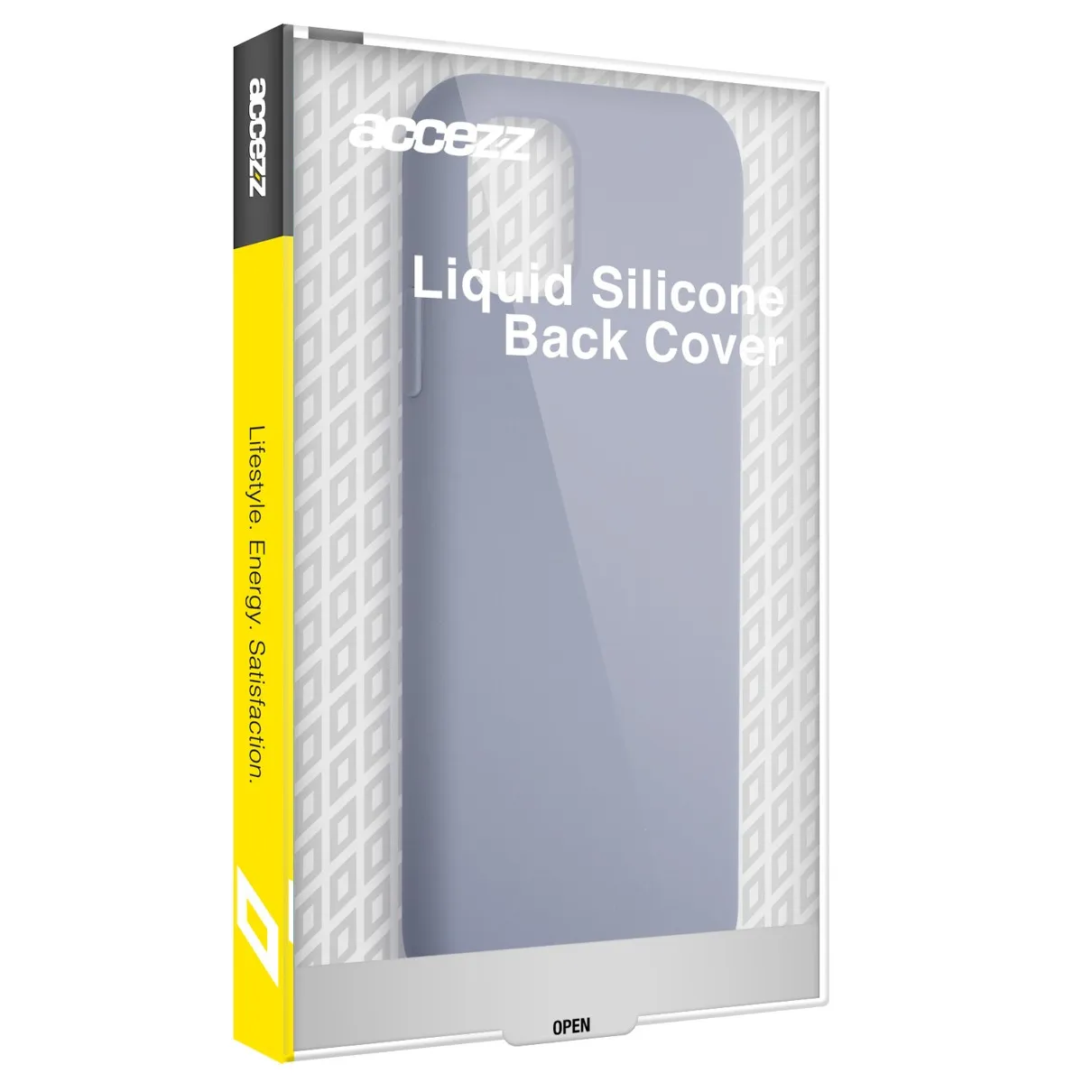 Accezz Liquid Silicone Backcover met MagSafe iPhone 15 Pro Max Grijs
