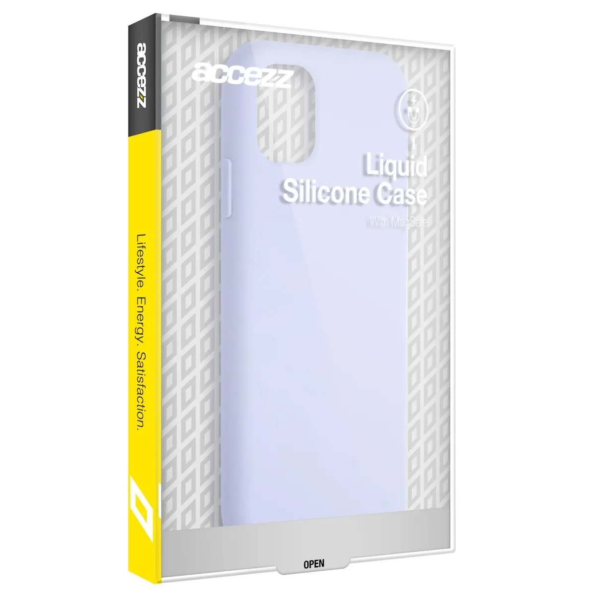 Accezz Liquid Silicone Backcover met MagSafe iPhone 15 Pro Paars