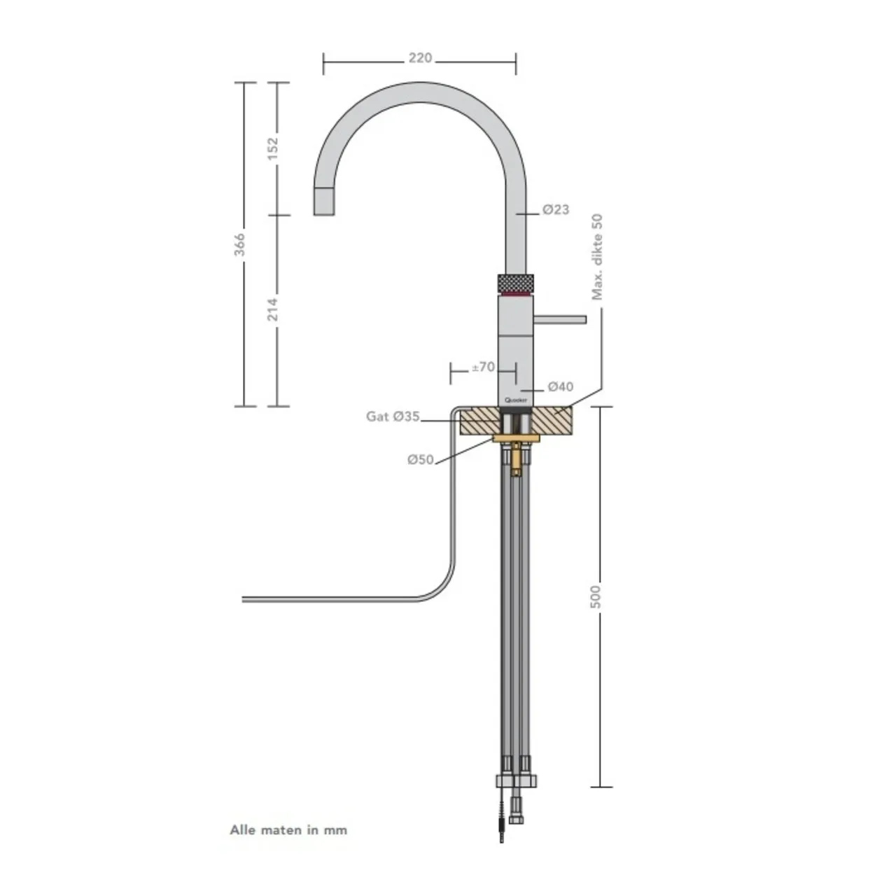 Quooker Round Chroom