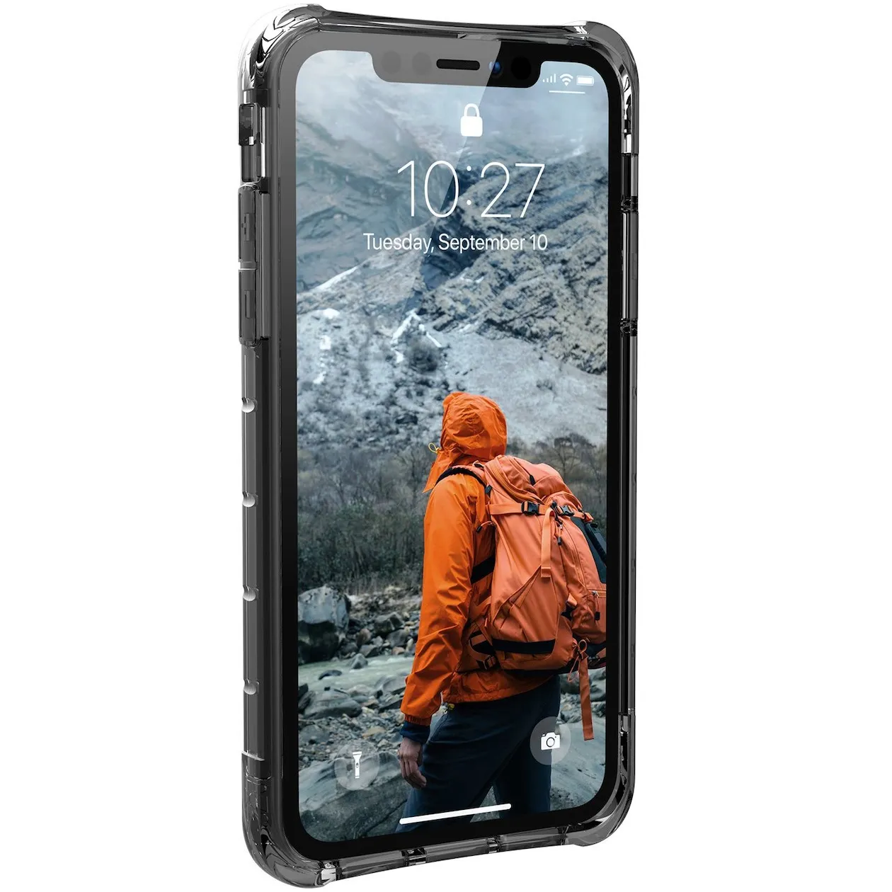 UAG Plyo Backcover iPhone 11 Clear Donkergrijs