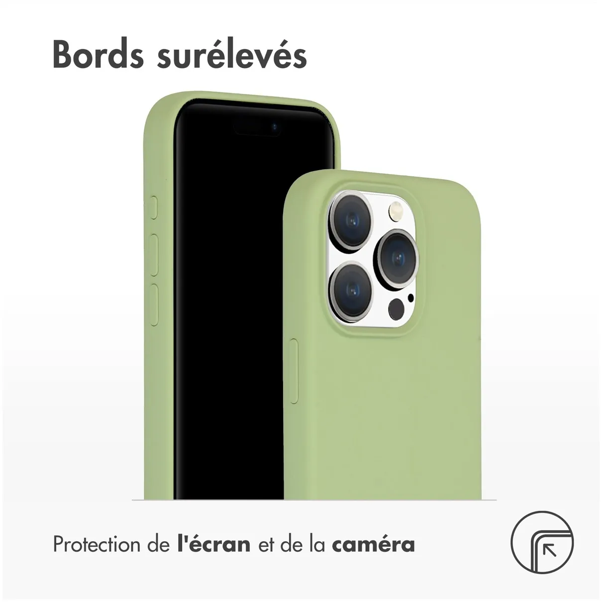 Accezz Liquid Silicone Backcover met MagSafe iPhone 15 Pro Groen