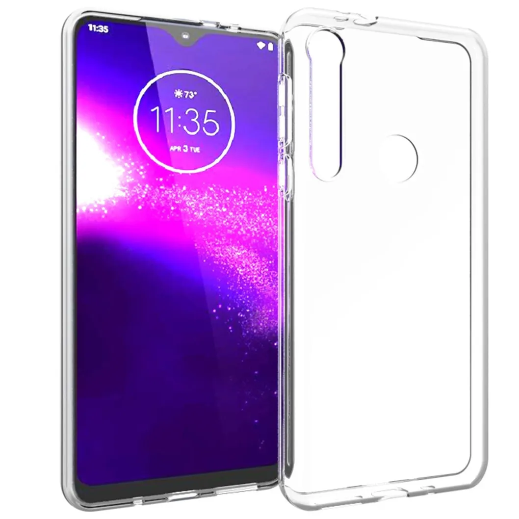 Accezz Clear Backcover Motorola One Macro Transparant