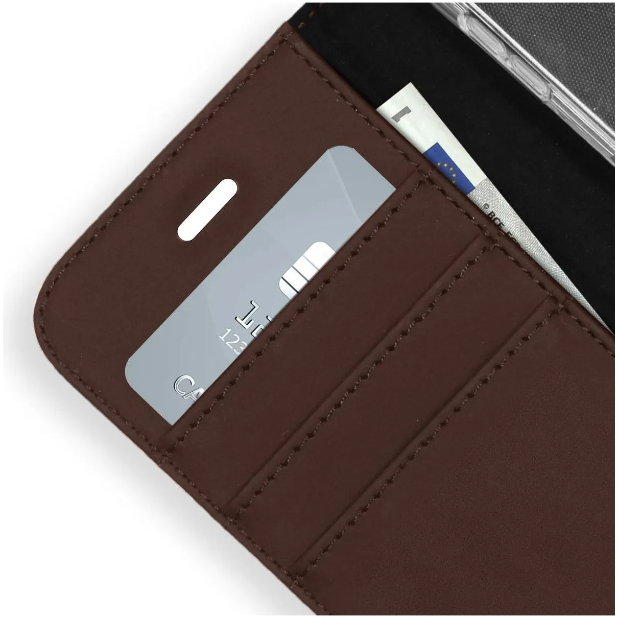 Accezz Wallet Case voor Apple iPhone 14 Pro Bruin