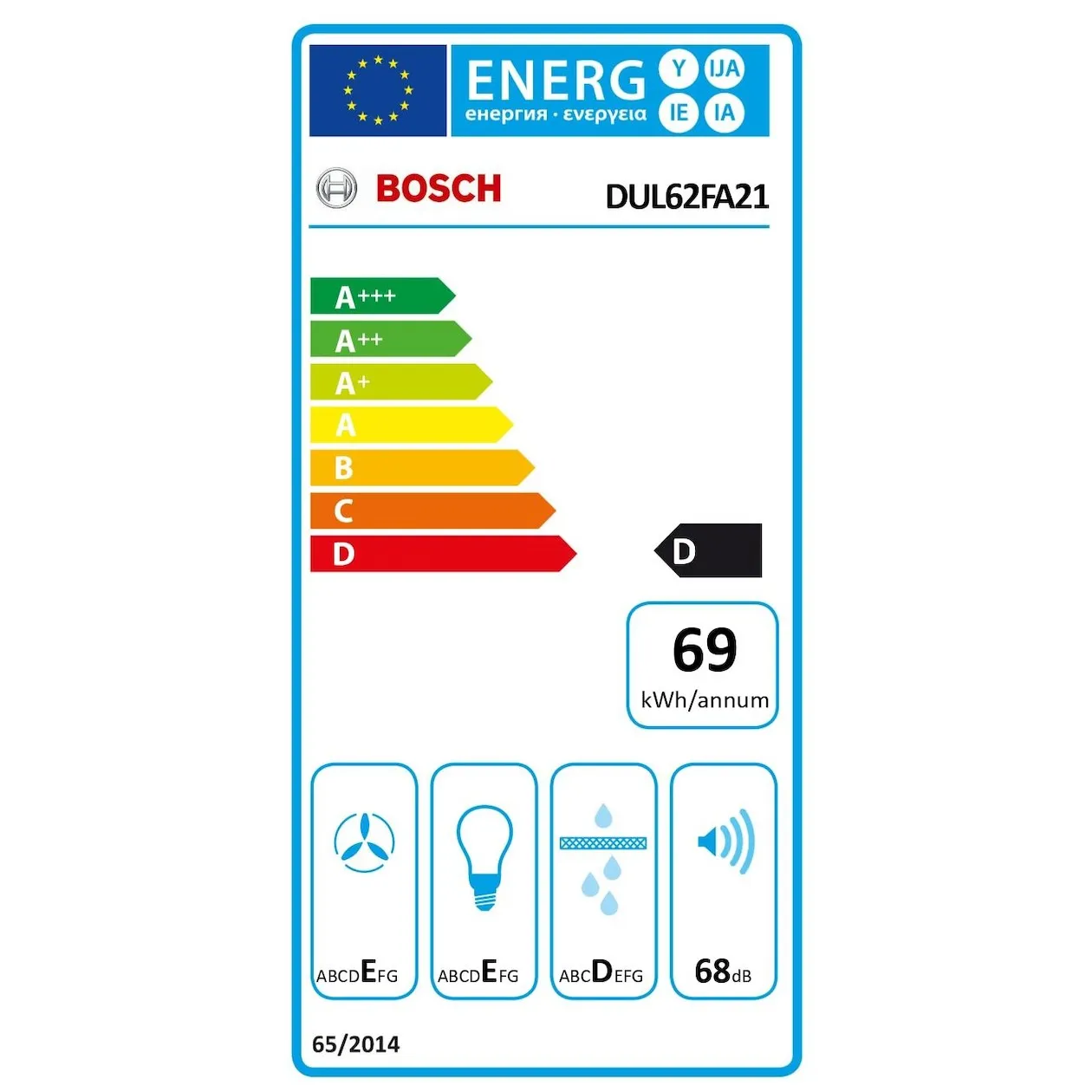 Bosch DUL62FA21 Wit