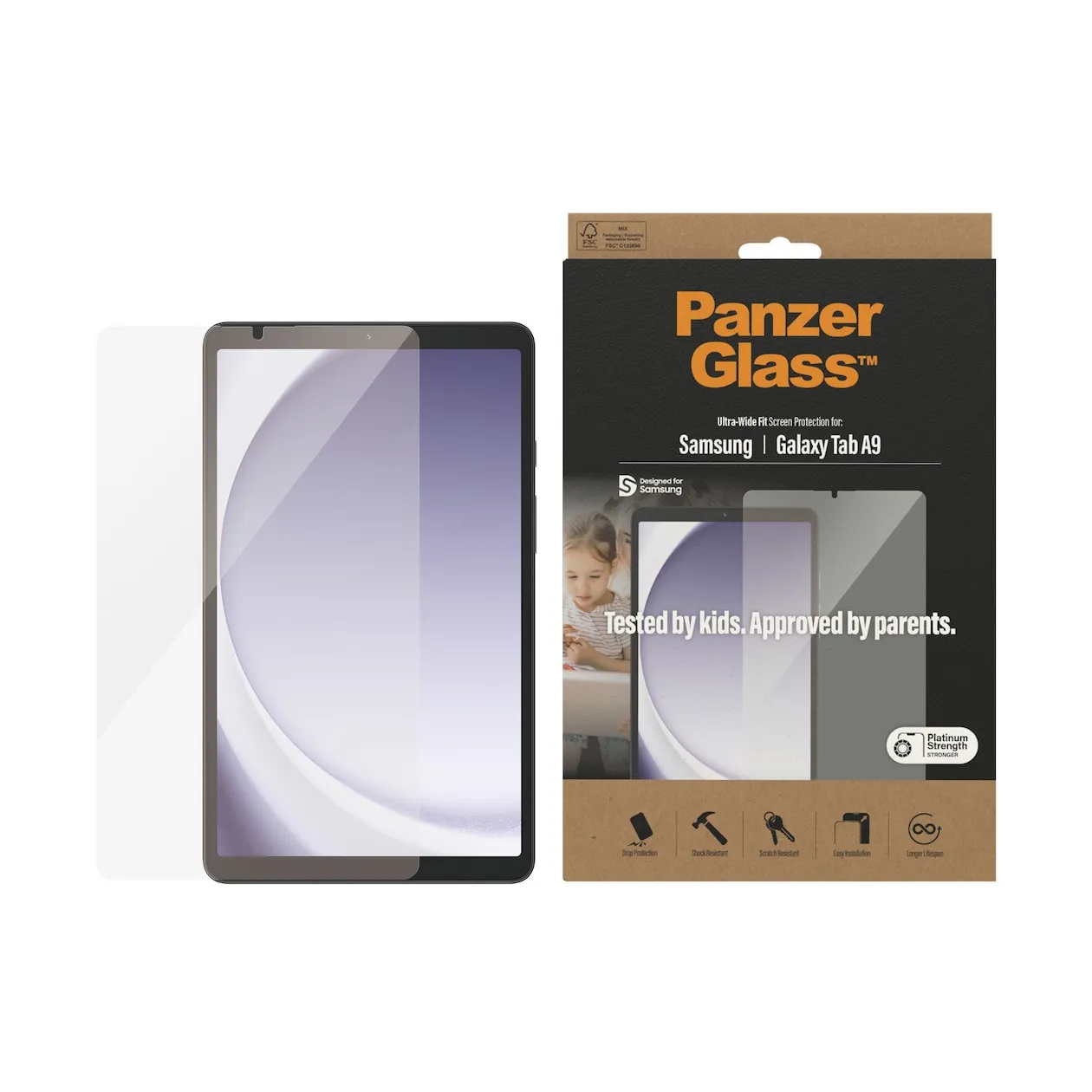 PanzerGlass Screenprotector voor Samsung Galaxy Tab A9