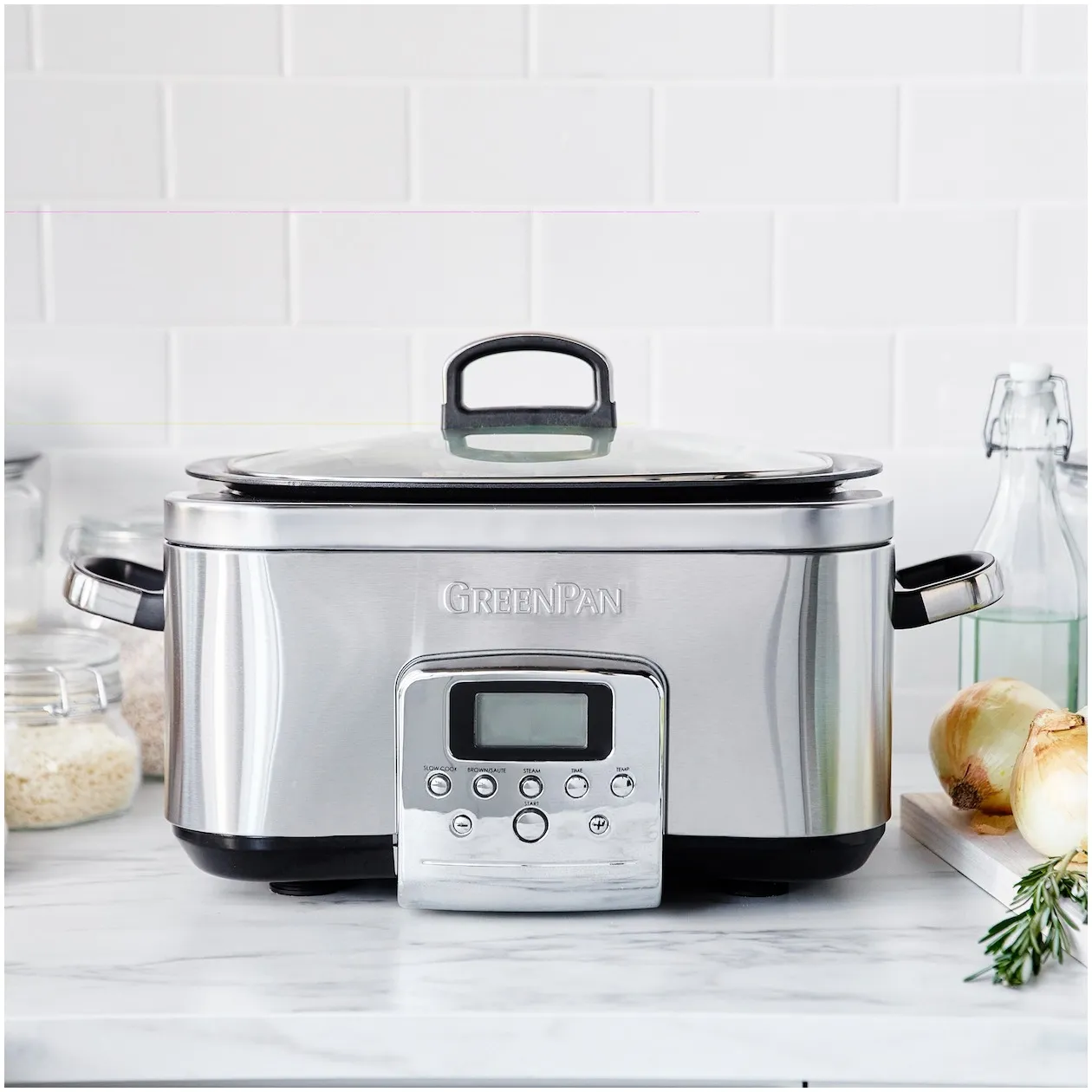 Greenpan Elite slowcooker 6ltr Rvs