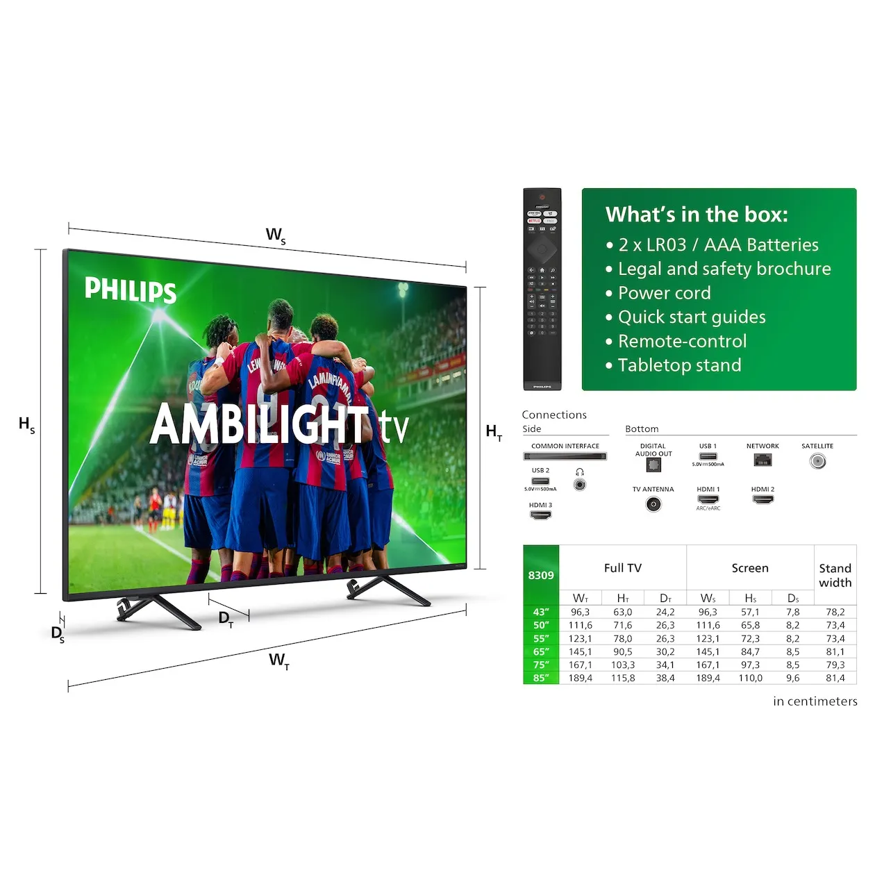 Philips 50PUS8309 Ambilight (2024)