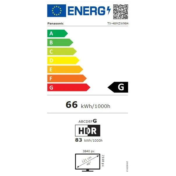 Panasonic TX-48MZW984 Zwart