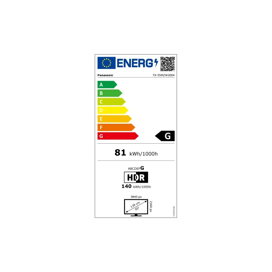 Panasonic TX-55MZW2004 Zwart