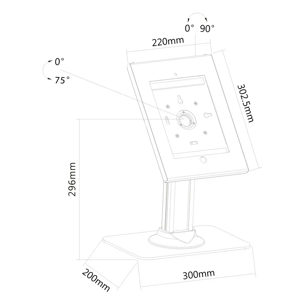 Neomounts Tablet Desk Stand UN200 Wit