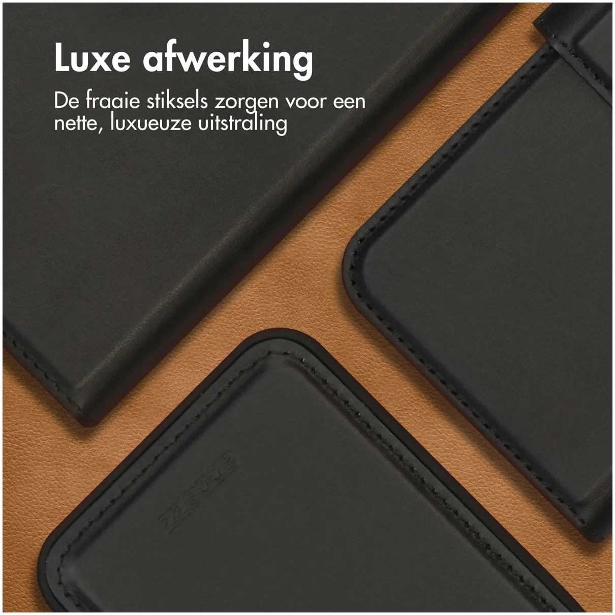 Accezz Premium Leather 2 in 1 Wallet Bookcase iPhone 15 Zwart
