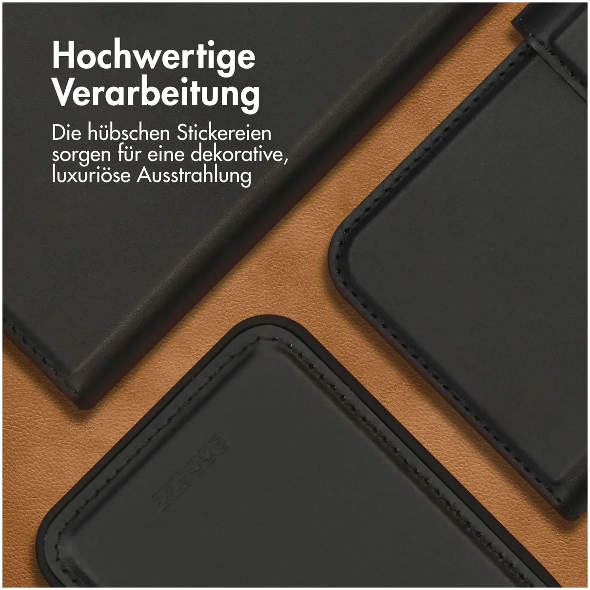 Accezz Premium Leather 2 in 1 Wallet Bookcase iPhone 15 Zwart
