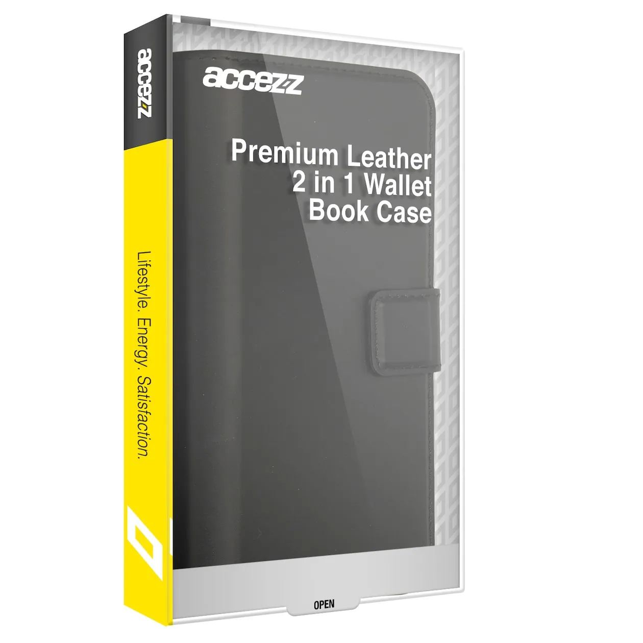Accezz Premium Leather 2 in 1 Wallet Bookcase iPhone 15 Pro Max Zwart