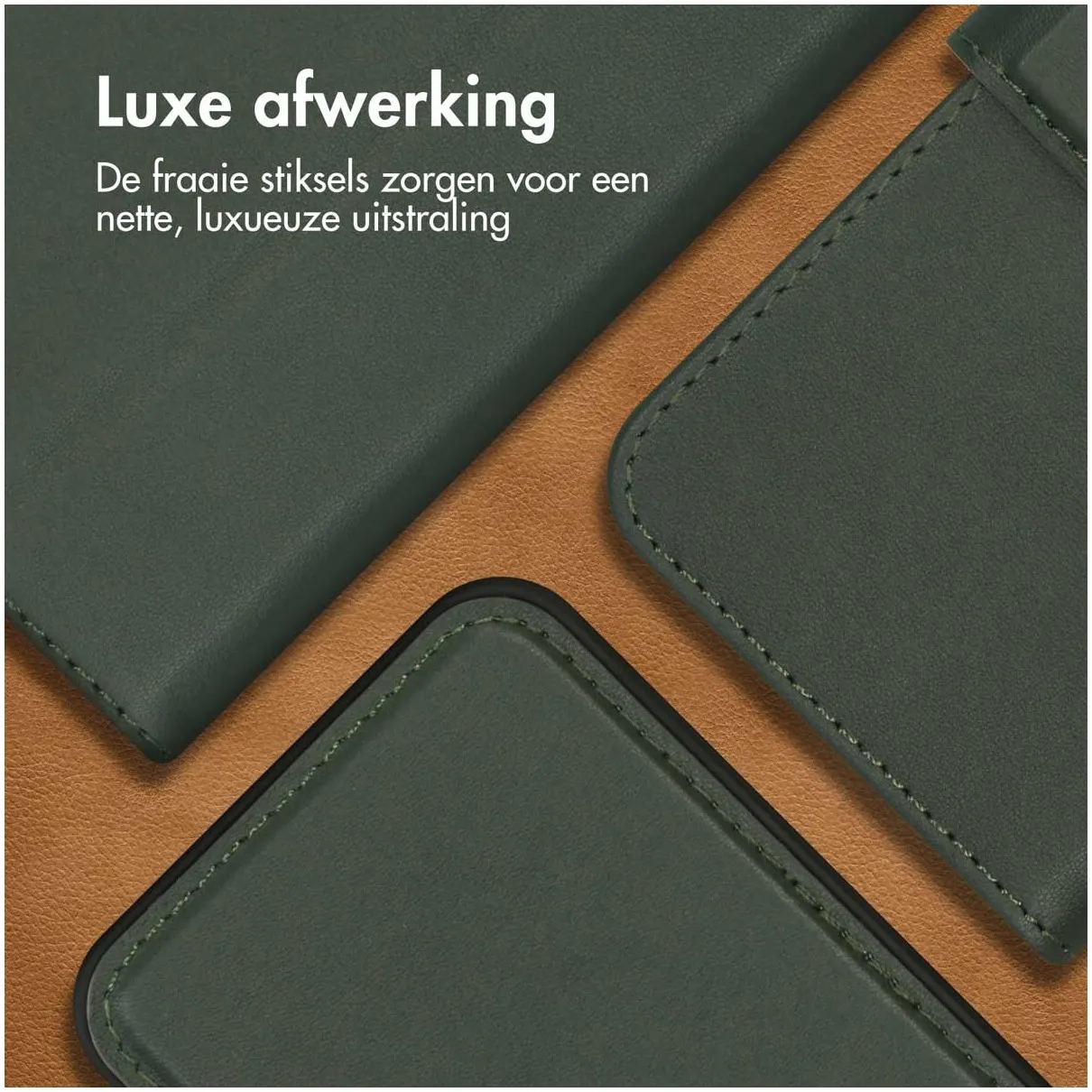 Accezz Premium Leather 2 in 1 Wallet Bookcase iPhone 15 Plus Groen