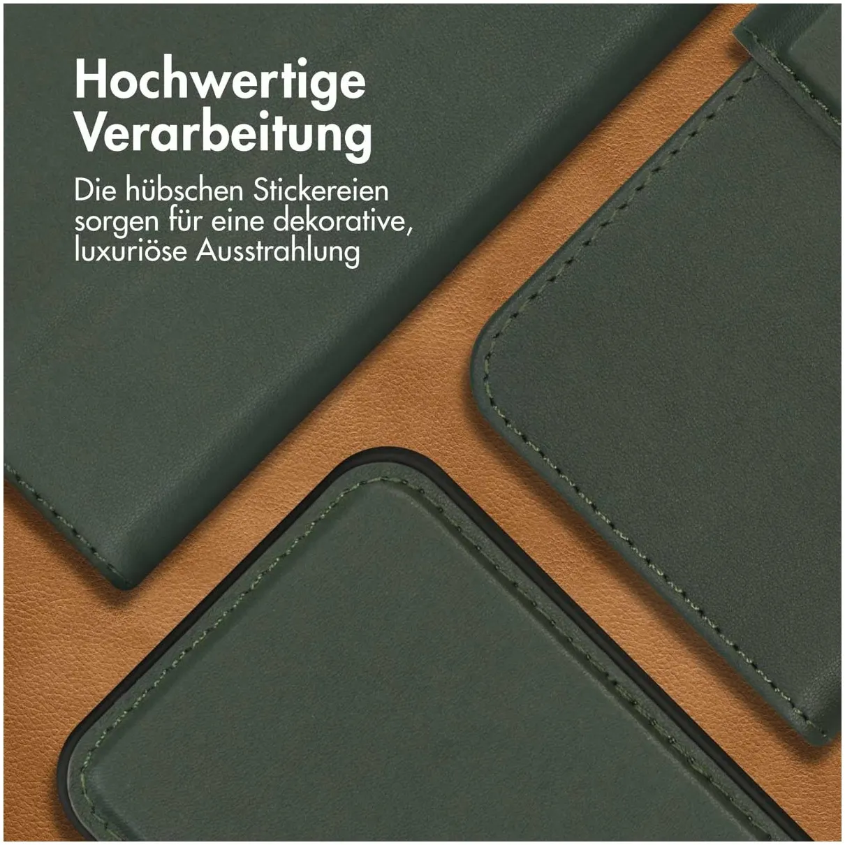 Accezz Premium Leather 2 in 1 Wallet Bookcase iPhone 15 Plus Groen