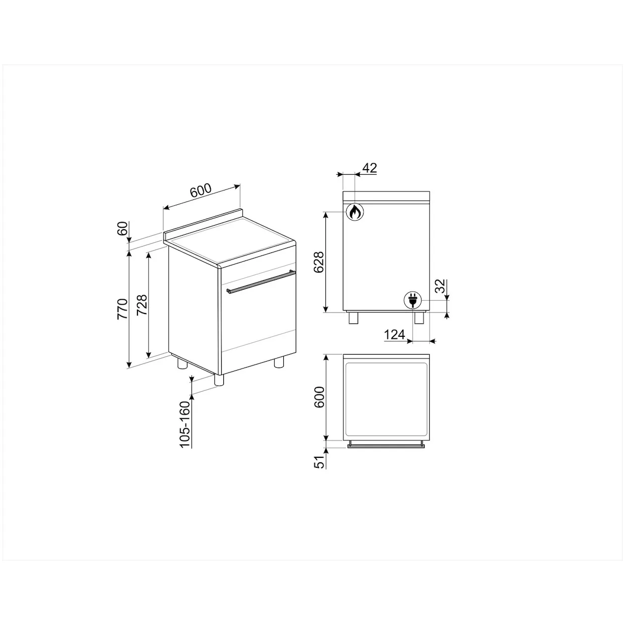 Smeg CX61GMBLNLK