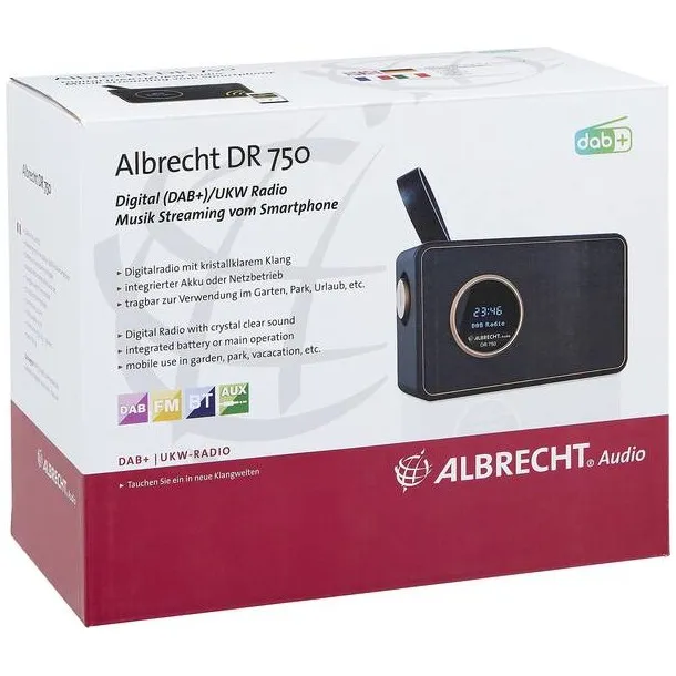 Albrecht DR750 Zwart