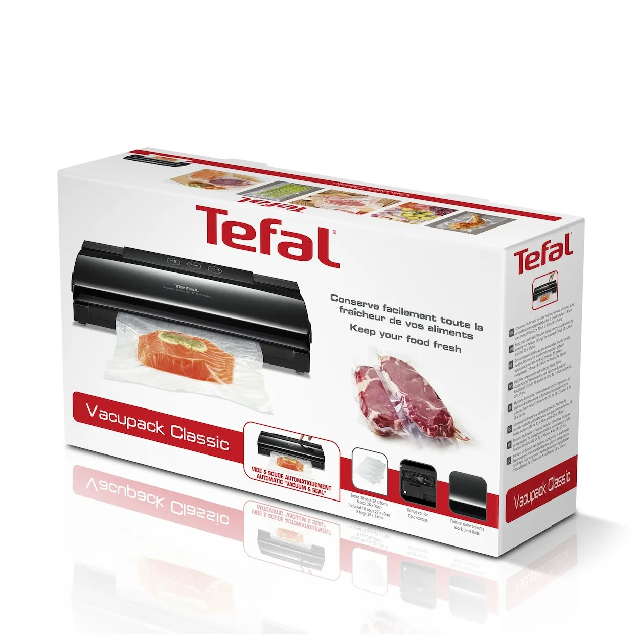 Tefal VT2540 Vacumeermachine Zwart