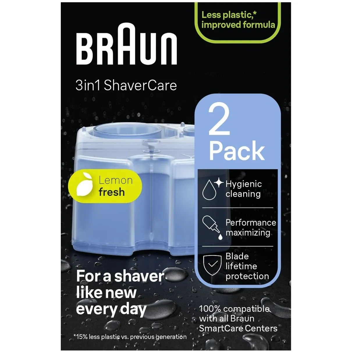 Braun 3-in-1 ShaverCare Reiniger 2 Pack