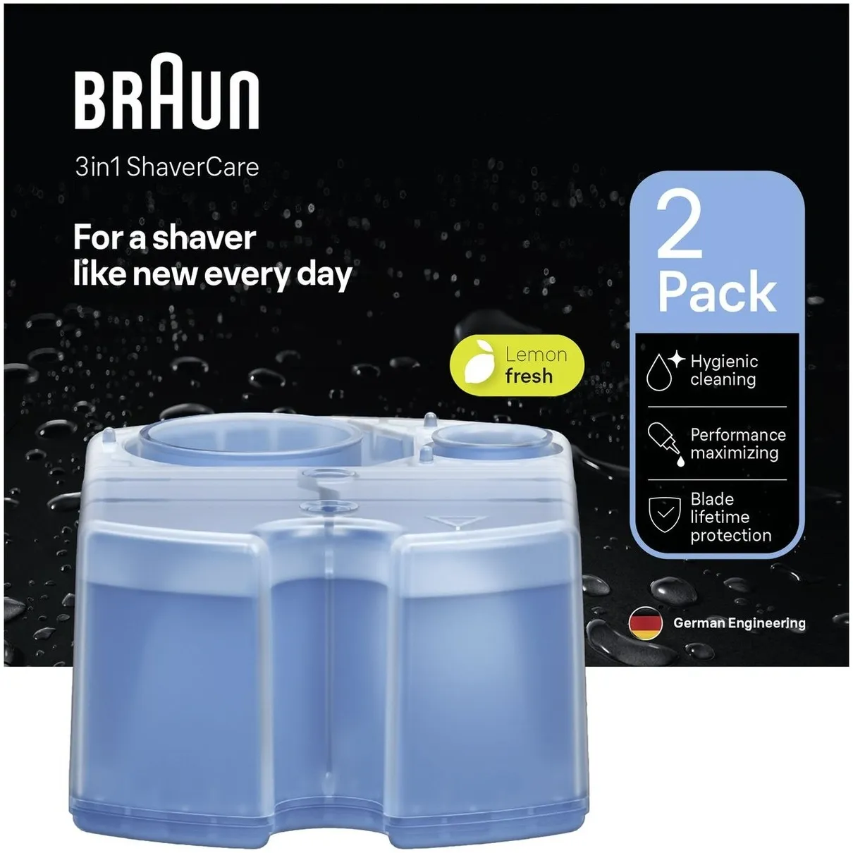 Braun 3-in-1 ShaverCare Reiniger 2 Pack