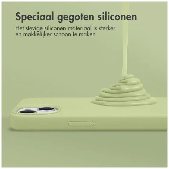 Accezz Liquid Silicone Backcover Samsung Galaxy S23 Plus Groen