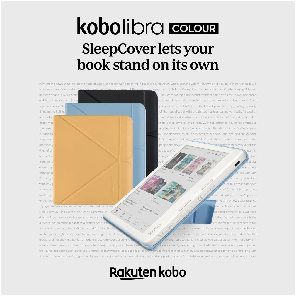 Kobo Libra SleepCover Case Geel