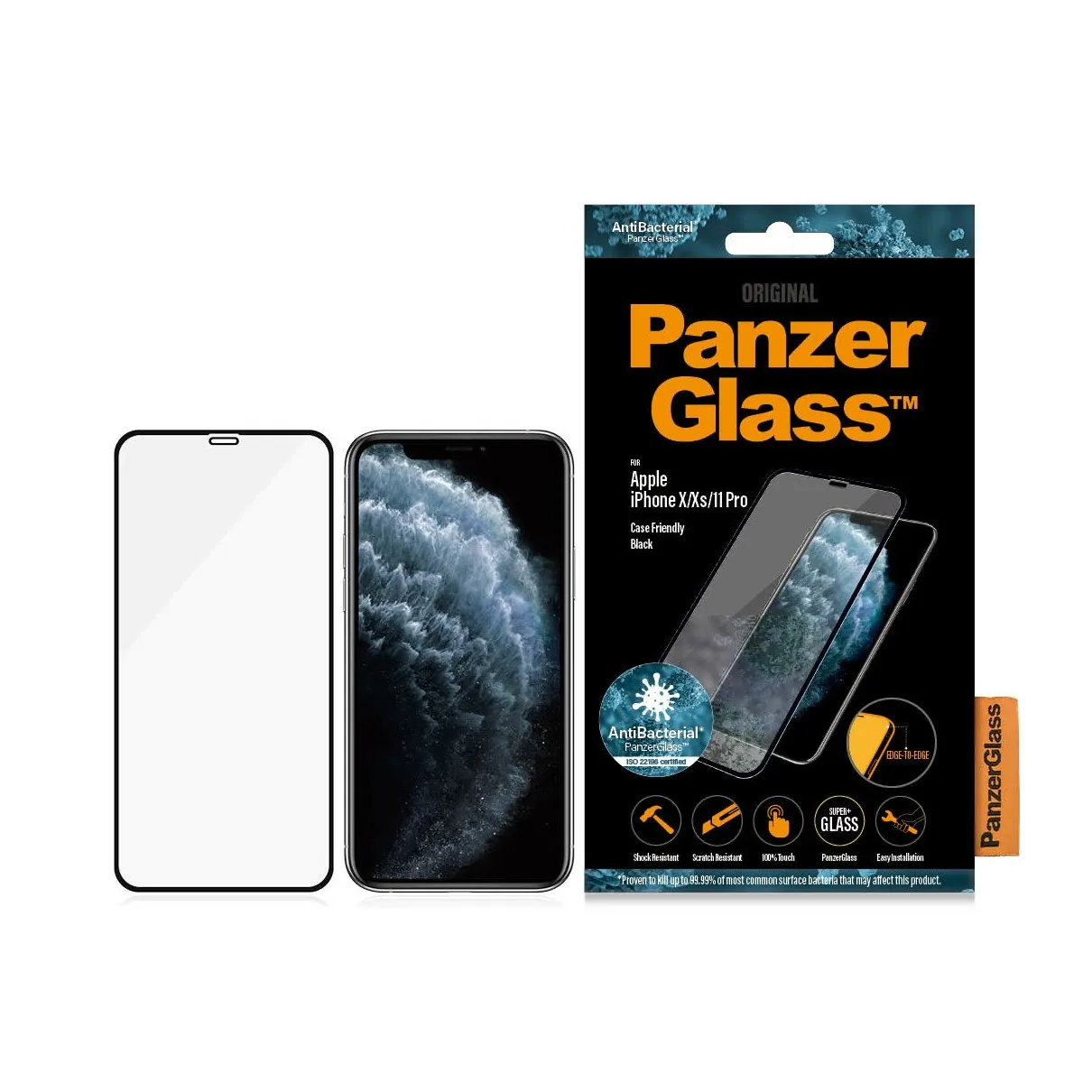 PanzerGlass Apple iPhone X/Xs/11 Pro Case Friendly Zwart