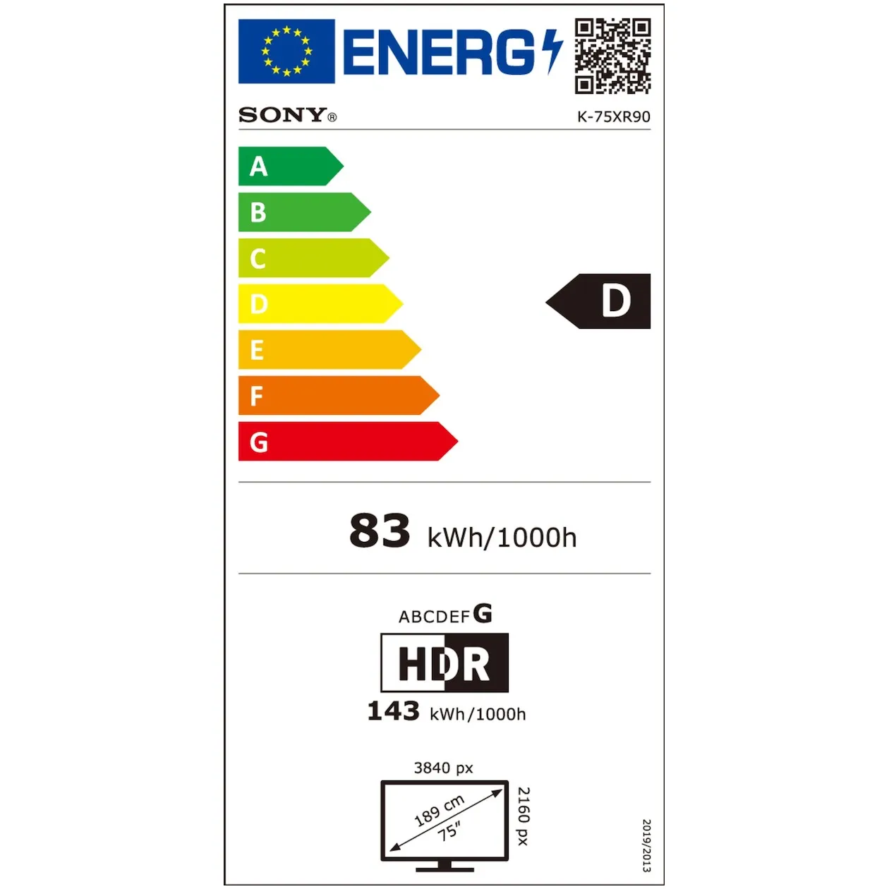 Sony K-75XR90PAEP (2024) BRAVIA 9