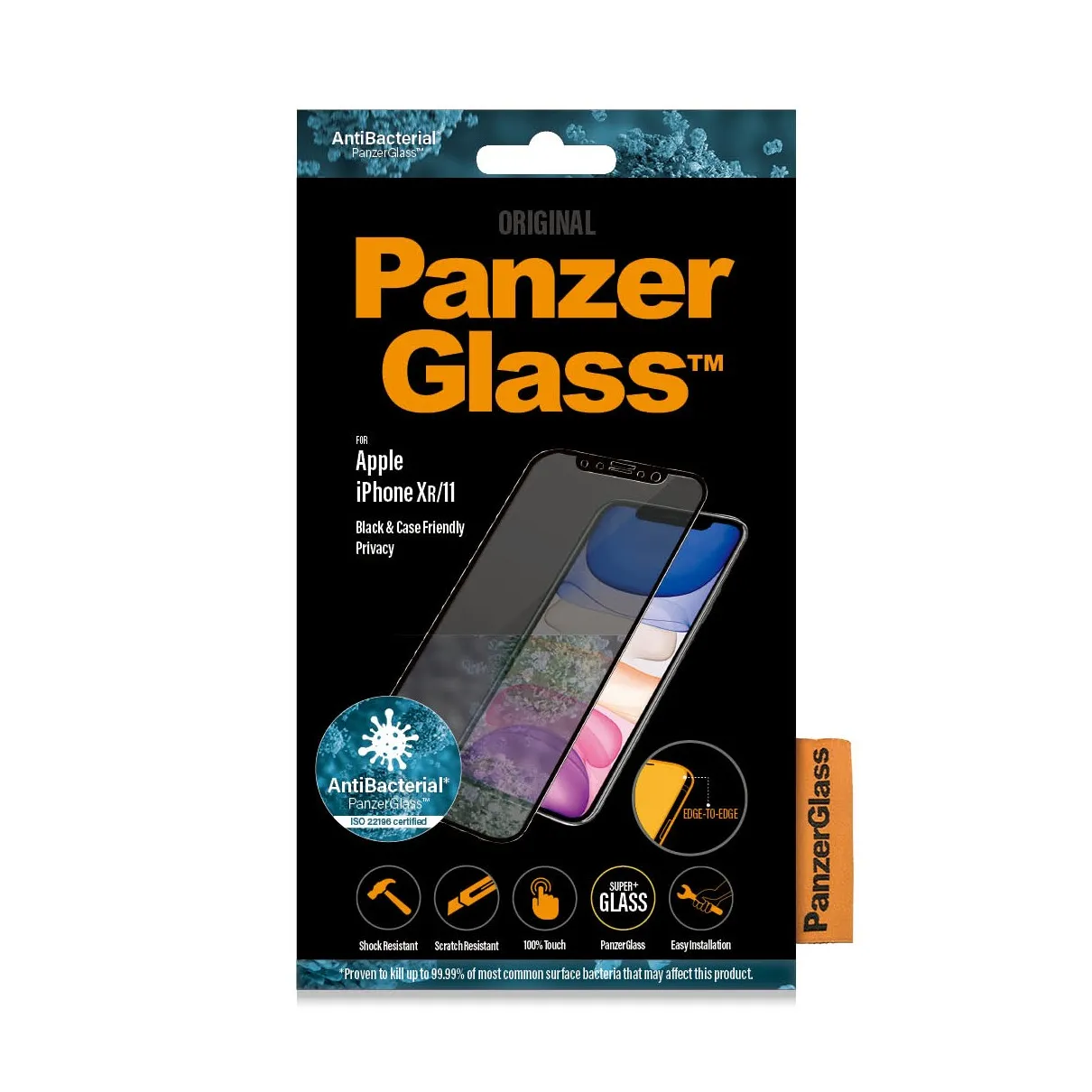PanzerGlass iPhone XR/11 Privacy Zwart